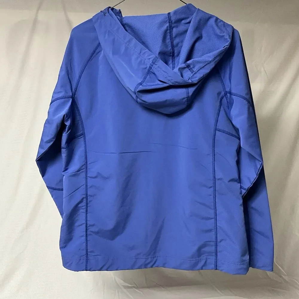 Avalanche Weather Shield Hooded Zip Front Jacket Water Resistant‎ Teal Sz L Blue